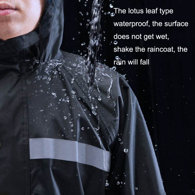 X18 Siamese Raincoat Outdoor Adult Reflective Riding Raincoat, Size: XXXXL