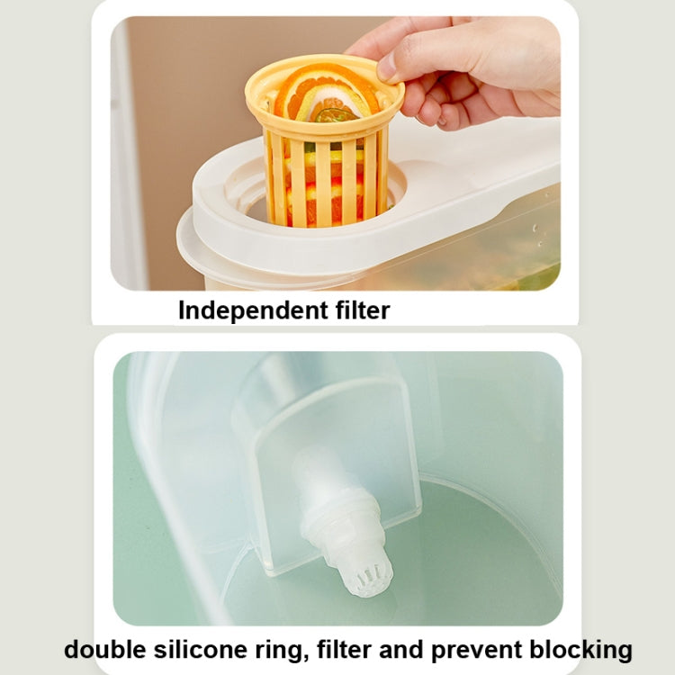 3.9L Refrigerator Cold Kettle Lemon Juice Kettle Summer Cold Water Bucket With Filter
