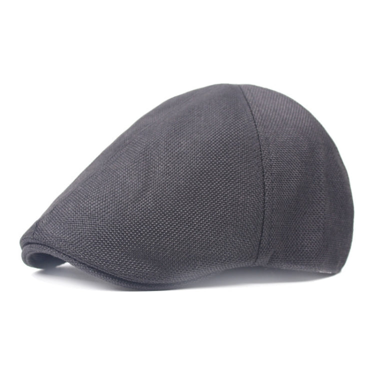 Spring/Summer Burlap Cap Retro Men Forward Beret, Size: M (56-58cm)