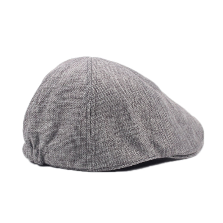 Spring/Summer Burlap Cap Retro Men Forward Beret, Size: M (56-58cm)