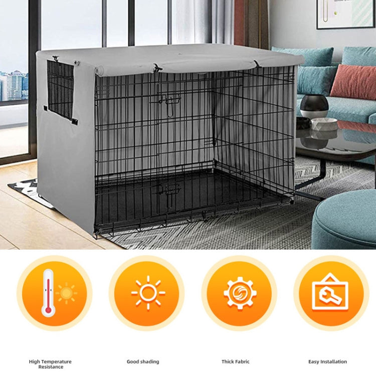Oxford Cloth Pet Cage Cover Outdoor Furniture Dustproof Rainproof Sunscreen Cover, Size: 63.5x48x50cm