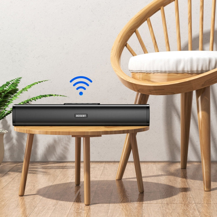 BOSEBT D02 LED Colorful Light Effect Bluetooth Speaker(Colorful Black)