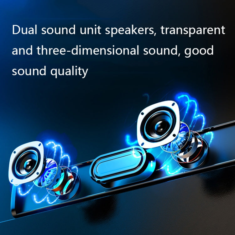 BOSEBT D02 LED Colorful Light Effect Bluetooth Speaker(Colorful Black)