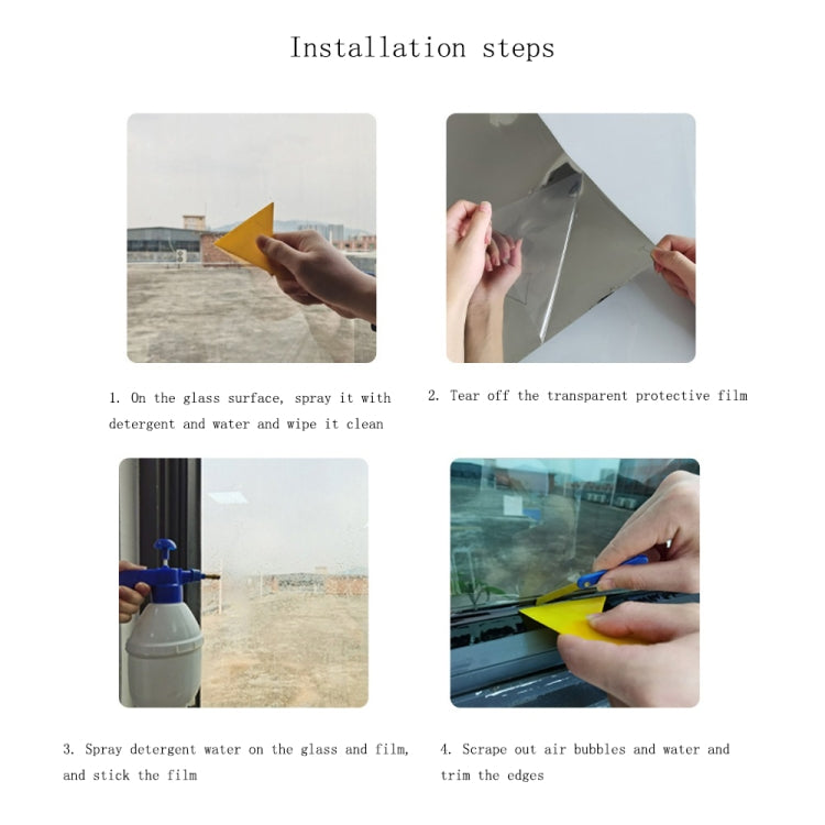 5 PCS Sunscreen Shading Film One-way Perspective Anti-peeping Glass Sticker, Specification: 40x100cm
