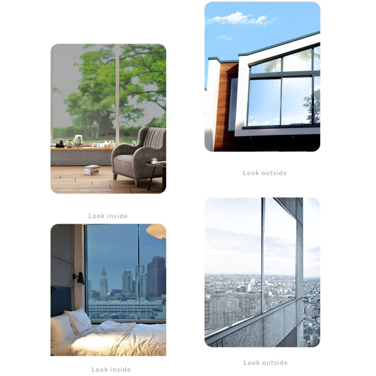 5 PCS Sunscreen Shading Film One-way Perspective Anti-peeping Glass Sticker, Specification: 50x100cm