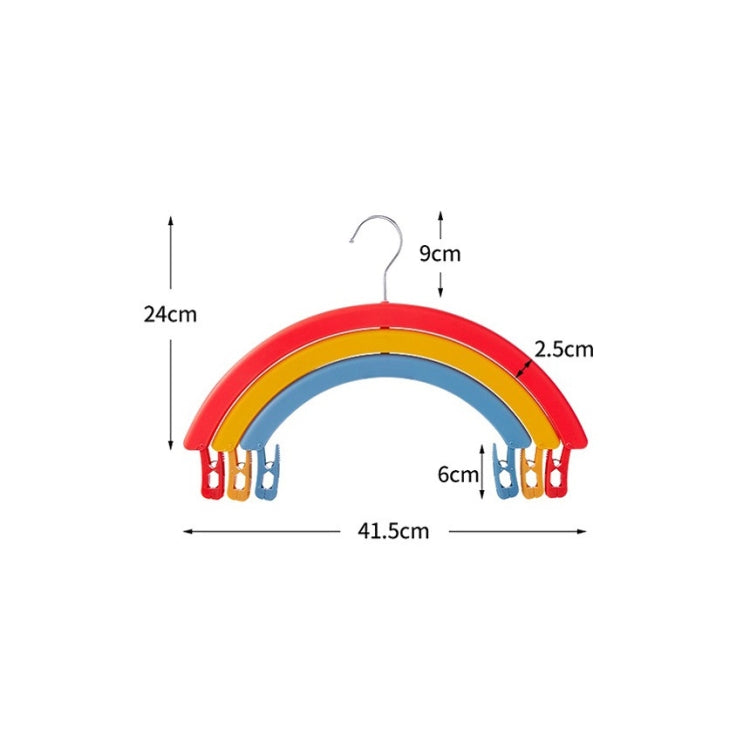 2 PCS Rainbow Drying Rack Wide Shoulder Seamless Rotating Drying Rack