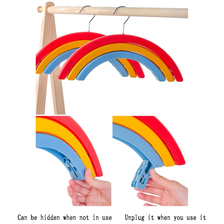 2 PCS Rainbow Drying Rack Wide Shoulder Seamless Rotating Drying Rack