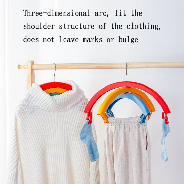 2 PCS Rainbow Drying Rack Wide Shoulder Seamless Rotating Drying Rack