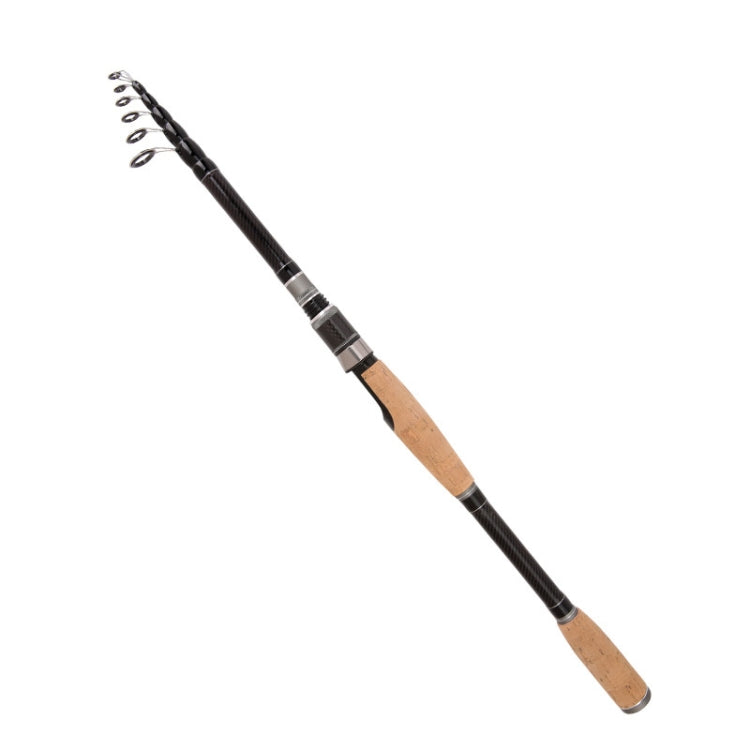 Telescopic Carbon Lure Rod Short Section Fishing Casting Rod, Length: 2.7m