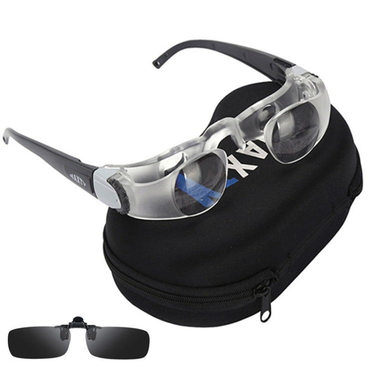 2 PCS Fishing Telescope Adjustable Focus Telescope,Style: Presbyopia+Gray Clip