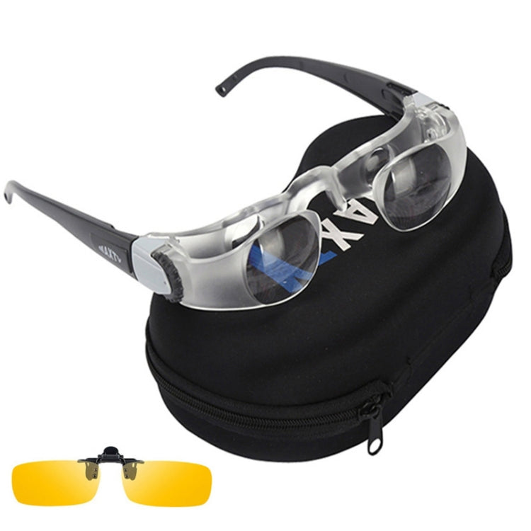 2 PCS Fishing Telescope Adjustable Focus Telescope,Style: Presbyopia+Yellow Clip