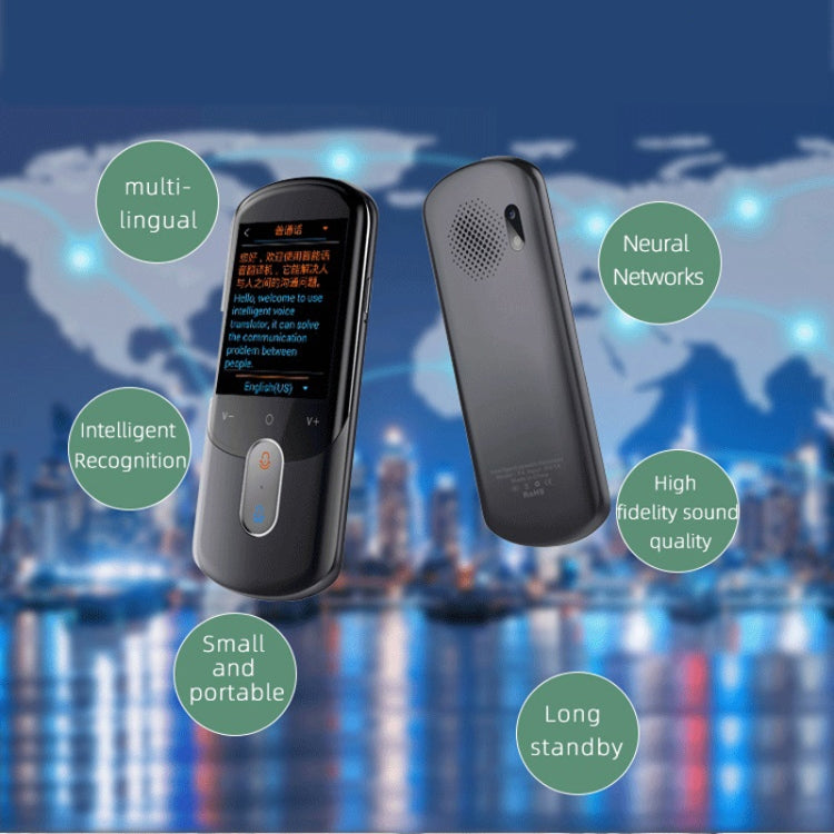 Intelligent Voice Multi-Country Language Recording Real Time Intercom Offline Translator