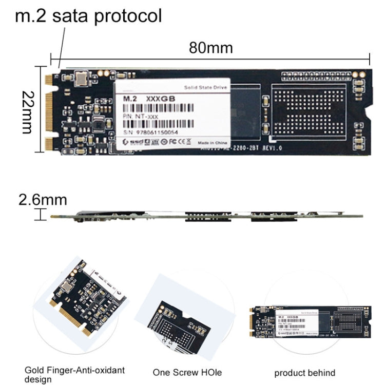 M.2 2.5 Inch High-speed SSD Solid State Drive, Capacity: 1TB