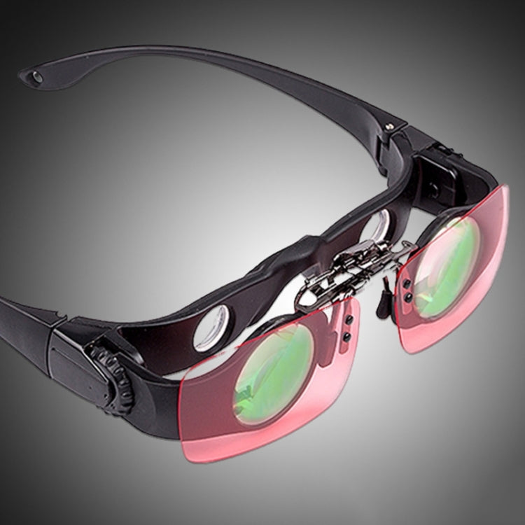 8x Fishing Binoculars Zoomable Telescope Glasses ,Style: Telescope+Yellow Clip