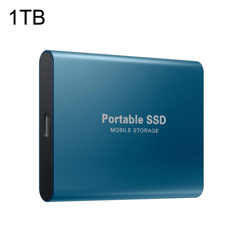 Mini Portable High Speed SSD Solid State Drive, Capacity: 1TB(Blue)