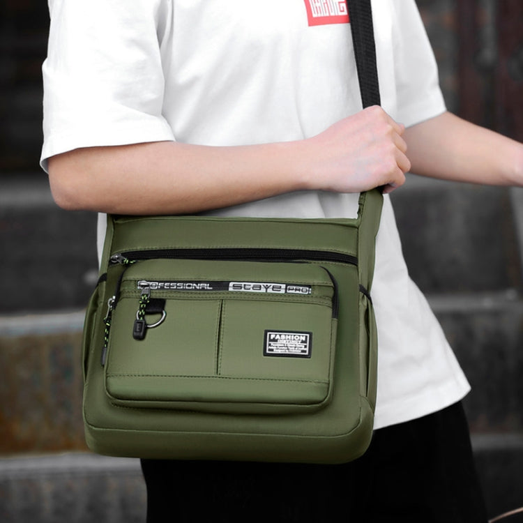 Multi-Pocket Men Oxford Cloth Shoulder Bag Large Capacity Casual Messenger Bag