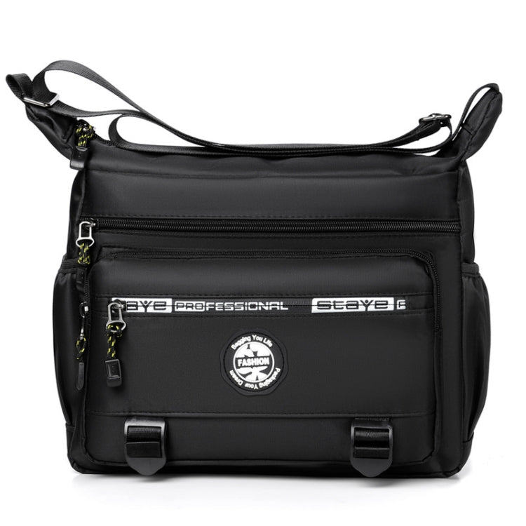 Multi-Pocket Men Oxford Cloth Shoulder Bag Large Capacity Casual Messenger Bag