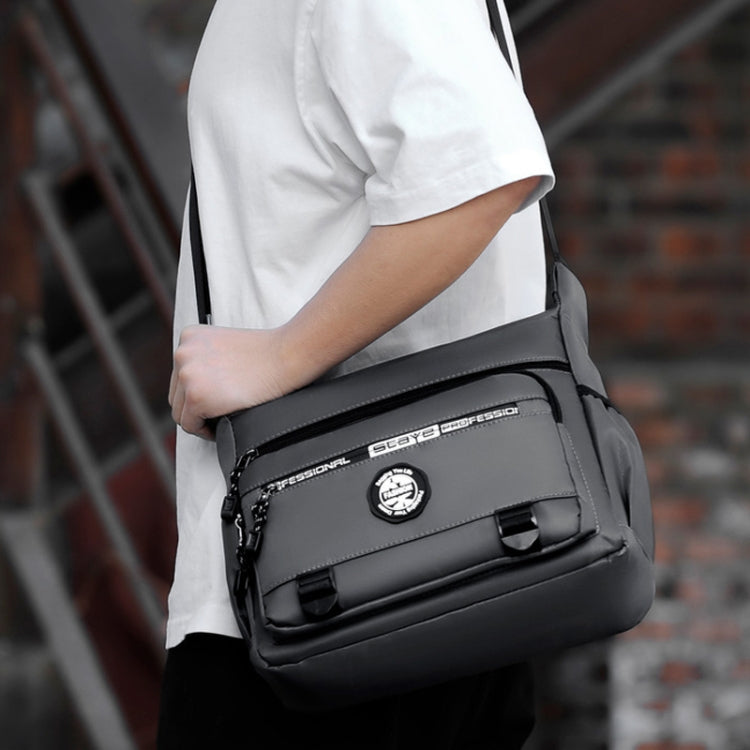 Multi-Pocket Men Oxford Cloth Shoulder Bag Large Capacity Casual Messenger Bag