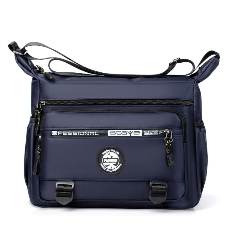 Multi-Pocket Men Oxford Cloth Shoulder Bag Large Capacity Casual Messenger Bag