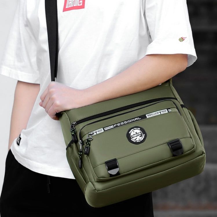 Multi-Pocket Men Oxford Cloth Shoulder Bag Large Capacity Casual Messenger Bag
