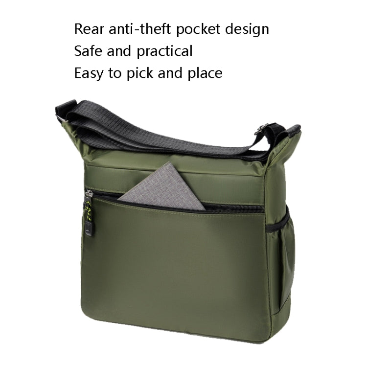 Multi-Pocket Men Oxford Cloth Shoulder Bag Large Capacity Casual Messenger Bag