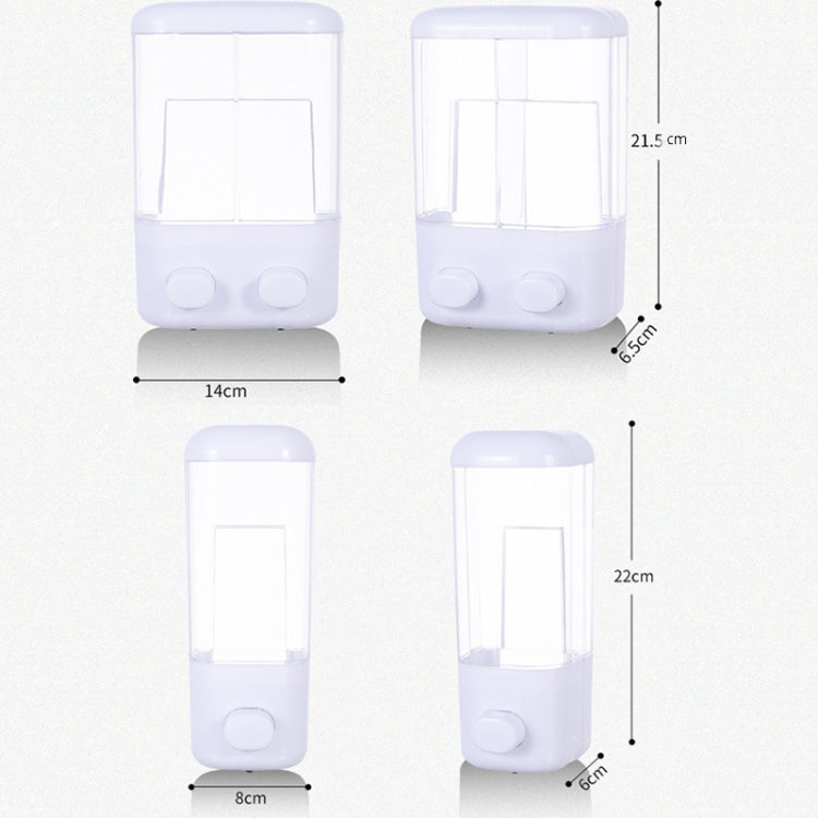 Hotel Bathroom Manual Soap Machine Wall Hanging Paste Transparent Soap, Specification: Double Head