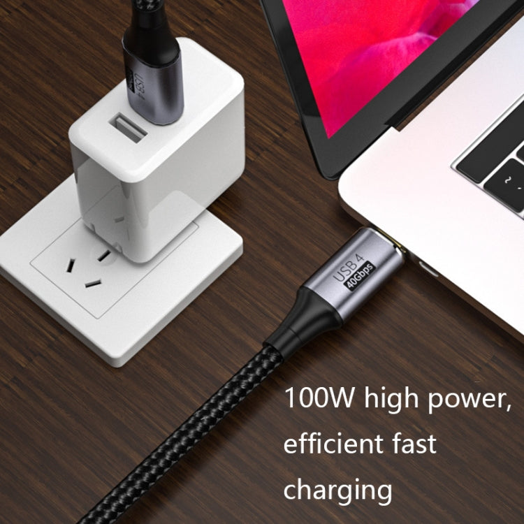 PD 100W Type-C to Type-C Fast Charging Nylon Braided Cable, Model: 1.2 m