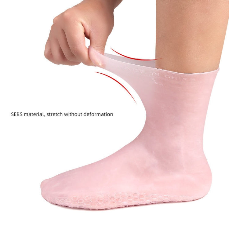 Sole Honeycomb Shock-absorbing Pressure-relieving Foot Beach Socks, Size: L