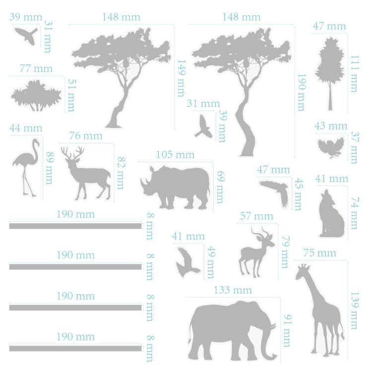 2 Sets Transparent Window Decals Protect Wild Birds From Impact Decals