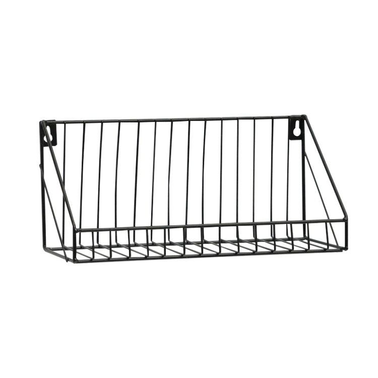 H985 Home Living Room Bathroom Wall Storage Rack Small (Black)