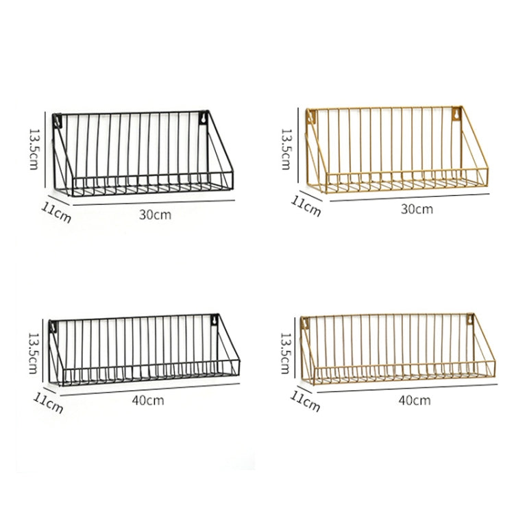 H985 Home Living Room Bathroom Wall Storage Rack Large (Black)