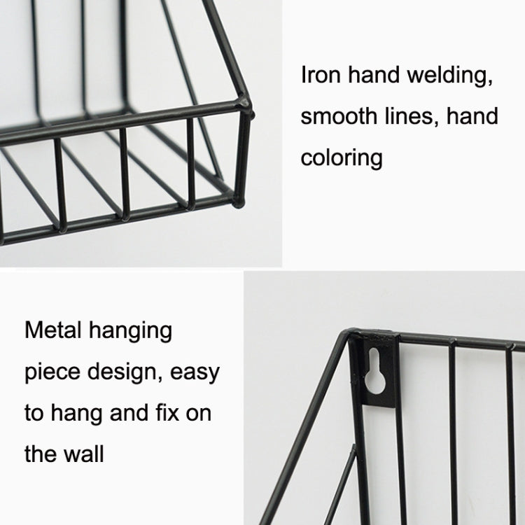 H985 Home Living Room Bathroom Wall Storage Rack Large (Gold)