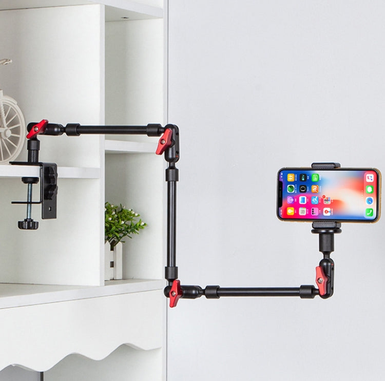 Multifunctional Metal Universal Cantilever Extension Bracket,Style: With Tablet Pro Clip