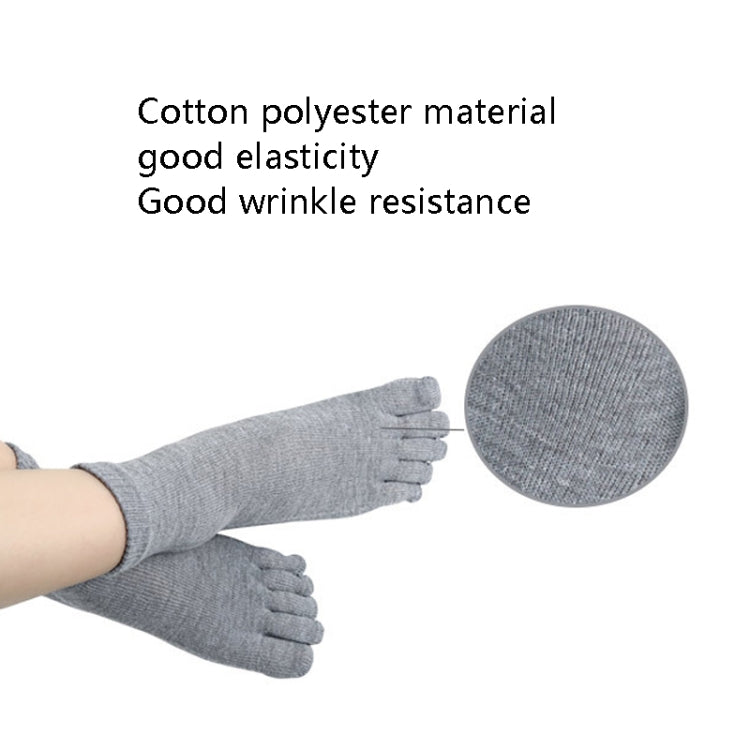 5 Pairs Knitted Comfort Five-Toed Socks Men Split Toe Socks