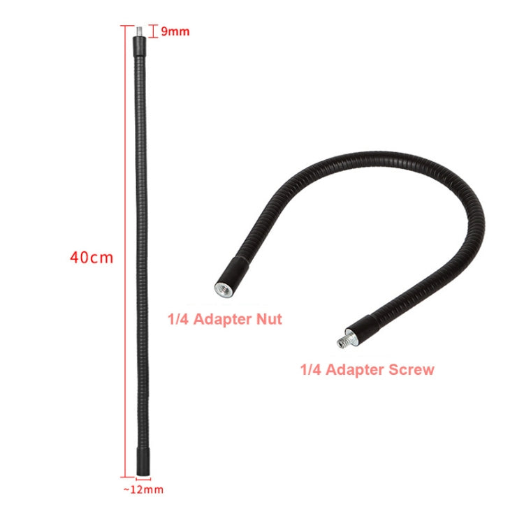 40cm Live Broadcast Bracket Extension Hose Tripod Accessories,Style: Hose+PTZ+Phone Clip