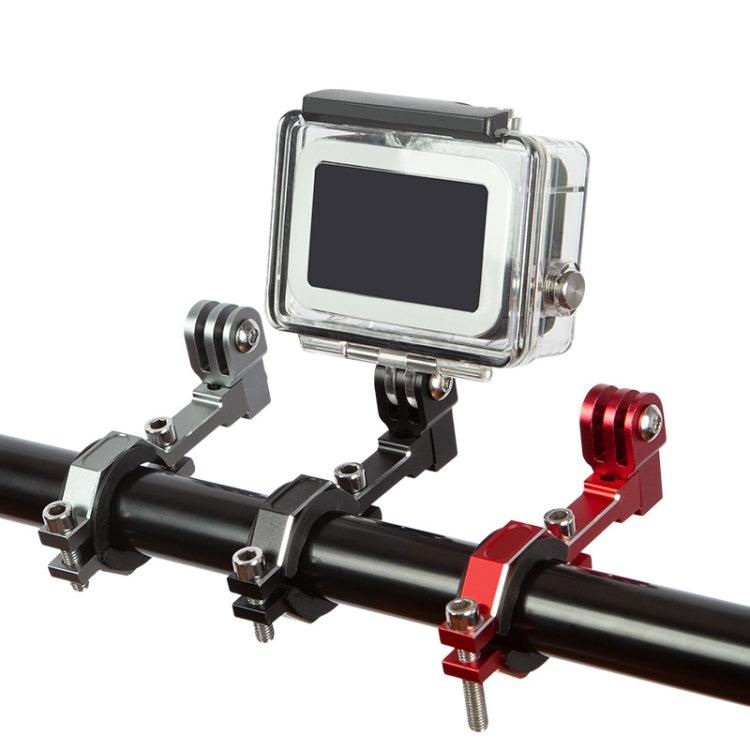Action Camera Aluminum Bicycle Motorcycle Mount for Gopro(Red)