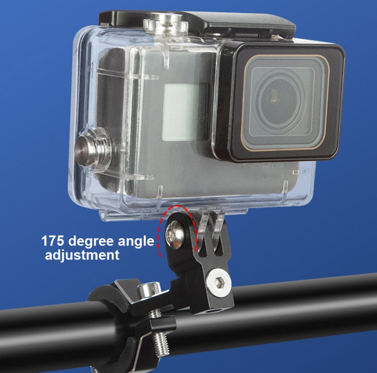 Action Camera Aluminum Bicycle Motorcycle Mount for Gopro(Red)