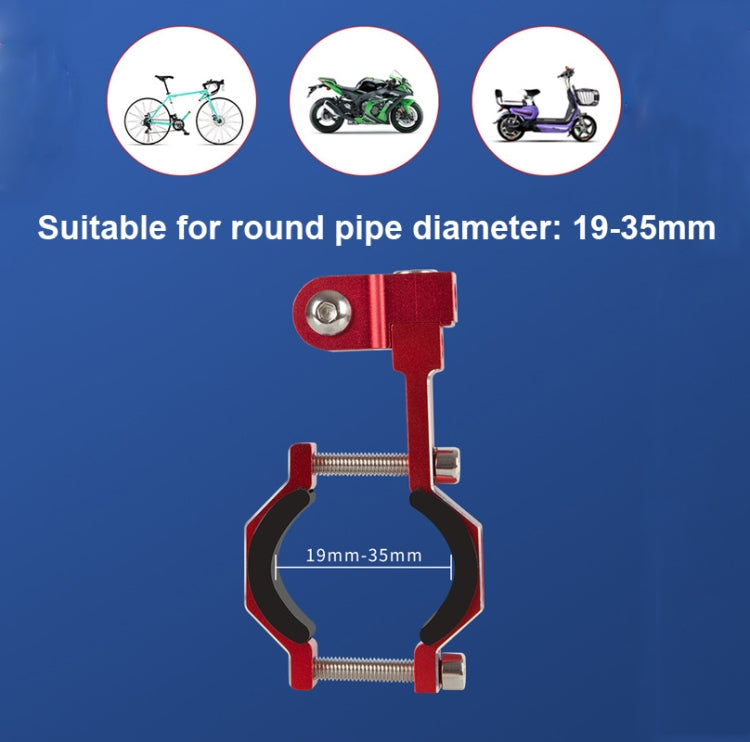 Action Camera Aluminum Bicycle Motorcycle Mount for Gopro(Red)