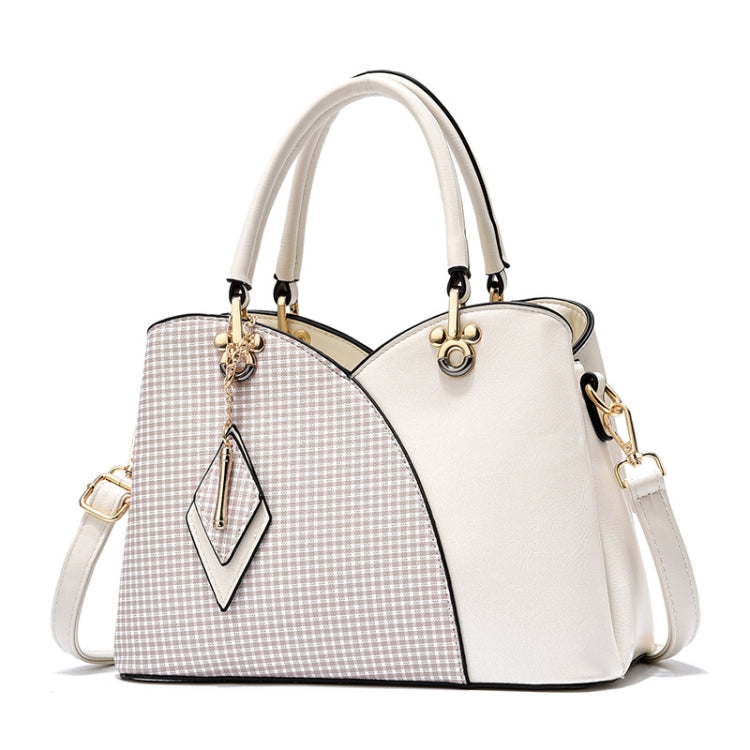 Lattice Texture Large Capacity Handbag
