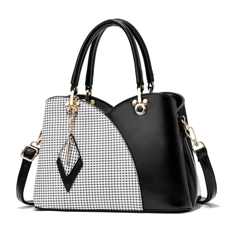 Lattice Texture Large Capacity Handbag