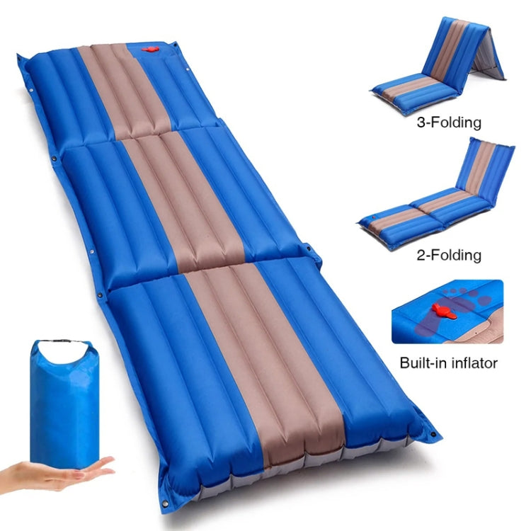 Tent Camping Multifunctional Inflatable Folding Pad(Blue)
