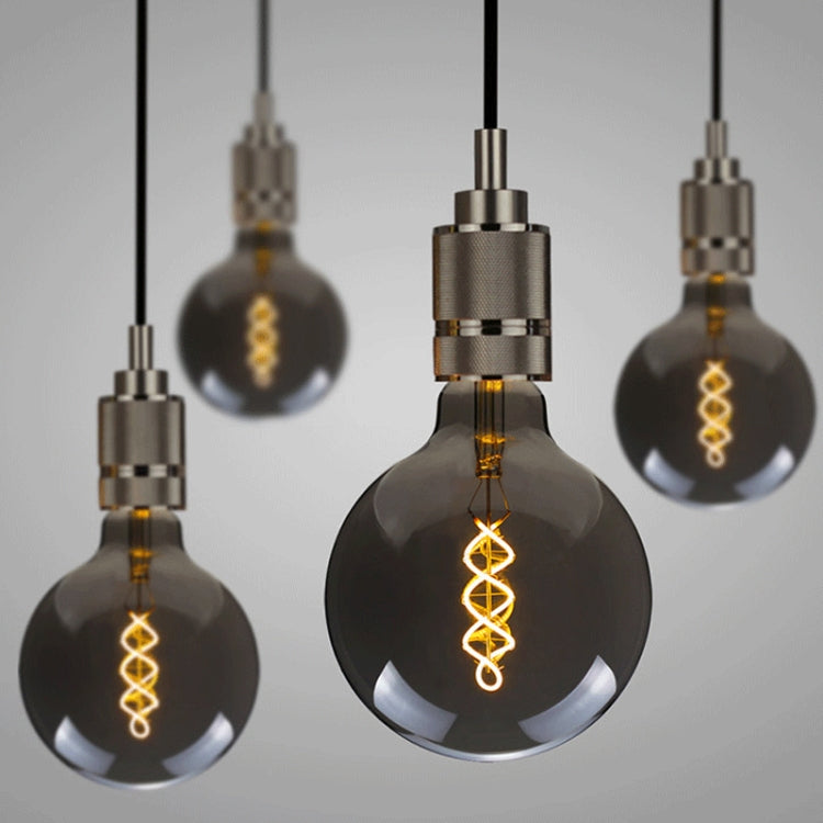 G125 Electroplating Smoke Grey Warm Light LED Bulb Retro Lamp