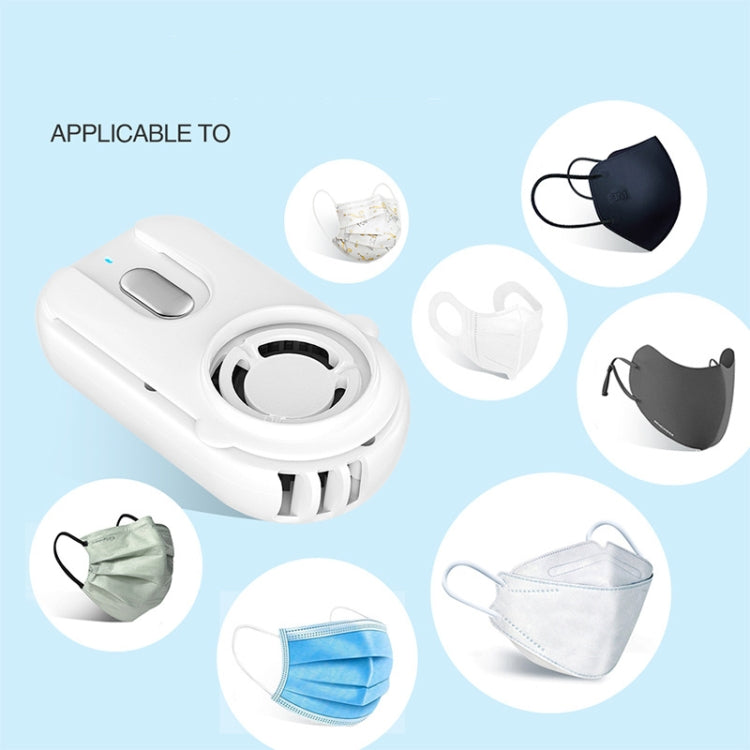 Filtered Rechargeable Portable Mask Fan For A Variety Of Masks
