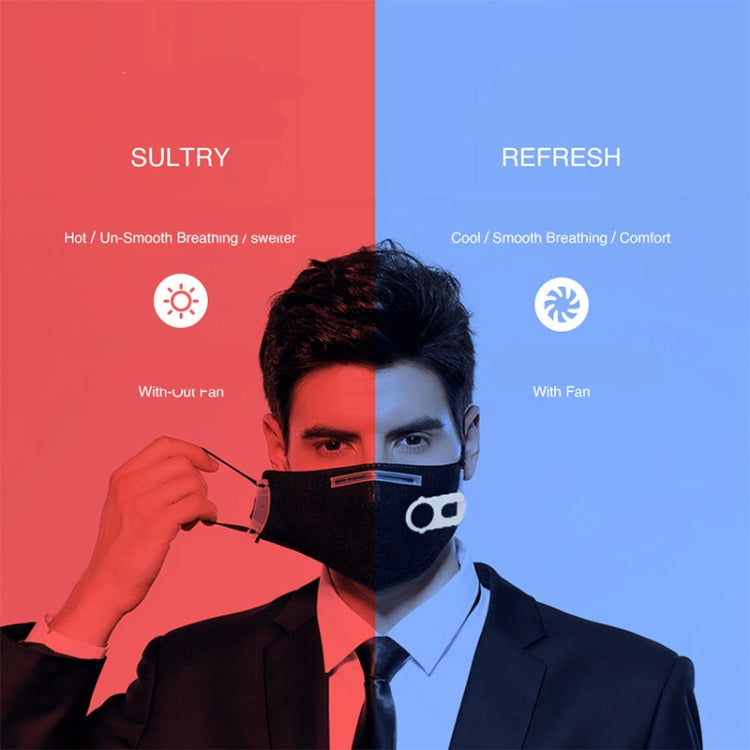 Filtered Rechargeable Portable Mask Fan For A Variety Of Masks