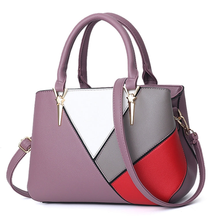 A51 PU Colorblock Ladies Handbag