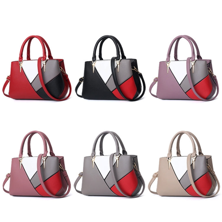 A51 PU Colorblock Ladies Handbag