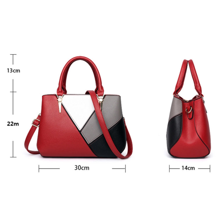 A51 PU Colorblock Ladies Handbag