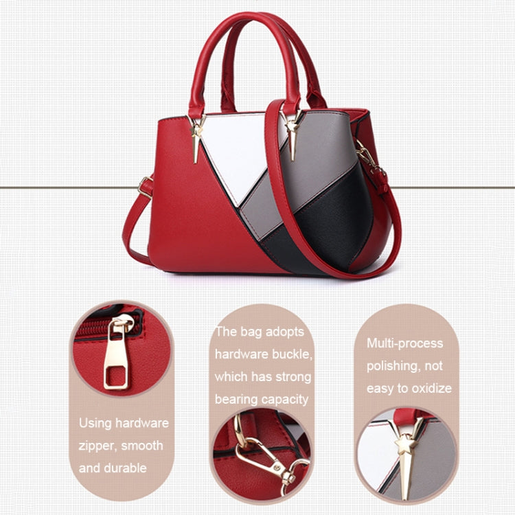 A51 PU Colorblock Ladies Handbag
