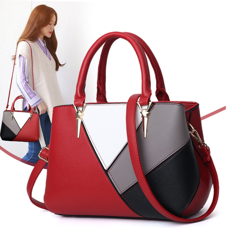 A51 PU Colorblock Ladies Handbag