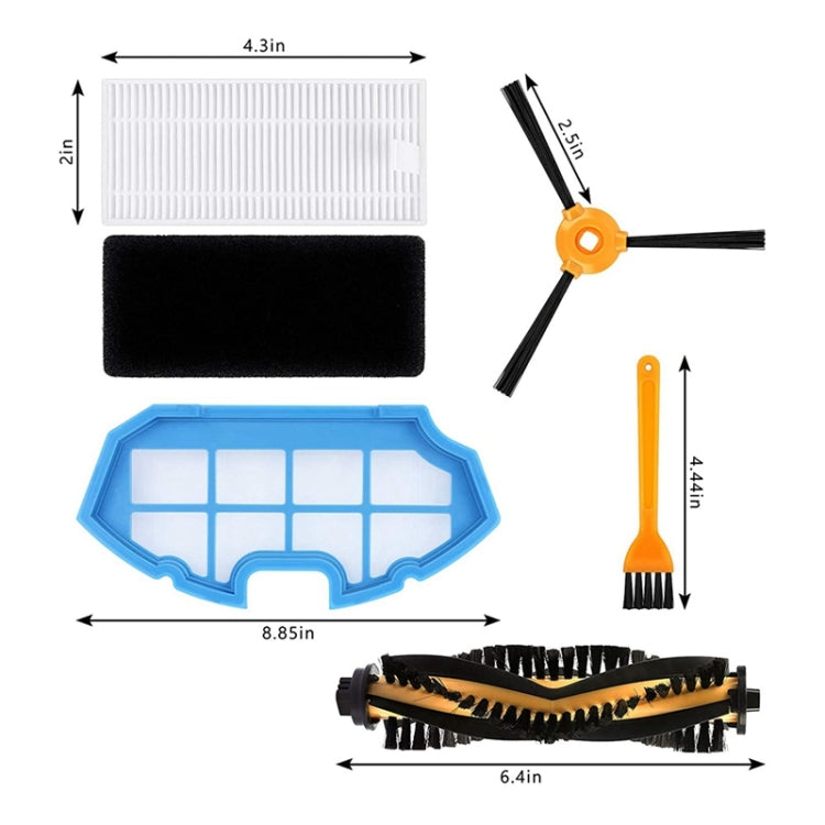 For Ecovacs Sweeper DN620 / DN621 /BFD-WSQ / N79 / N79S / 500  5pairs Side Brushes